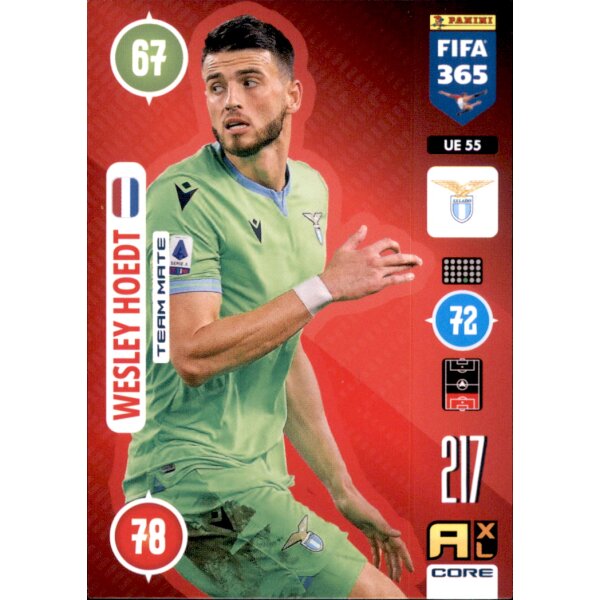 Panini FIFA 365 Adrenalyn XL 2021 - UE55 - Wesley Hoedt - Team Mate - Update