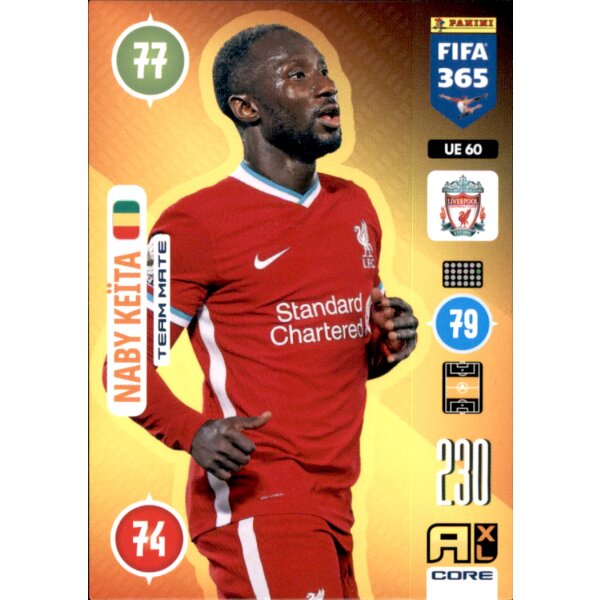 Panini FIFA 365 Adrenalyn XL 2021 - UE60 - Naby Keita - Team Mate - Update