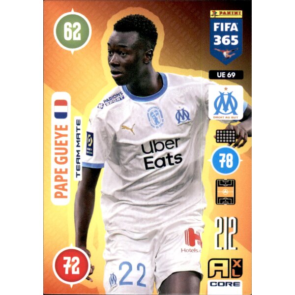 Panini FIFA 365 Adrenalyn XL 2021 - UE69 - Pape Gueye - Team Mate - Update