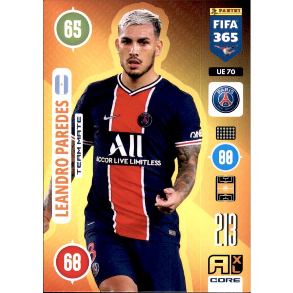 Panini FIFA 365 Adrenalyn XL 2021 - UE70 - Leandro Paredes - Team Mate - Update