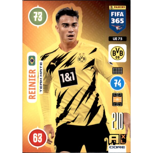 Panini FIFA 365 Adrenalyn XL 2021 - UE75 - Reinier - Team Mate - Update