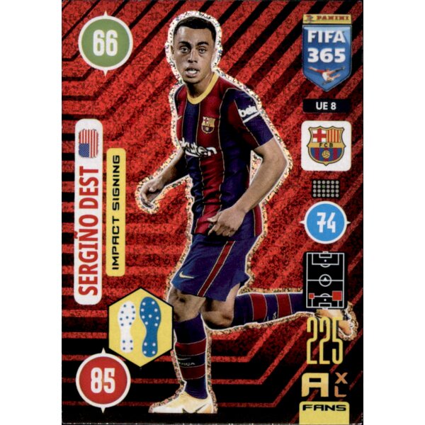 Panini FIFA 365 Adrenalyn XL 2021 - UE8 - Sergino Dest - Impact Signing - Update