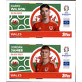 WAL 10+WAL 11 - Harry Wilson/Jordan James - Topps UEFA EURO Germany EM 2024